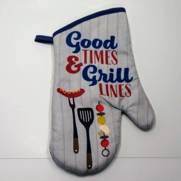 Grill Kitchen Towel Mitt Pot Holder 5 Piece Set - Picture 4 of 6